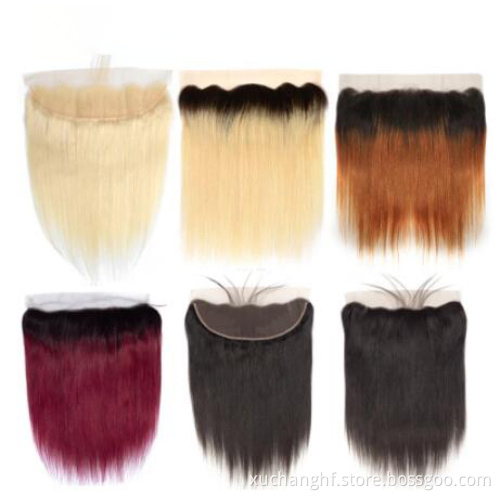 Dark Wine Colour 99J Straight Human Hair Weave Bundles With Lace Closure 1b/99J Virgin Hair Colored Bundles With Lace Frontal